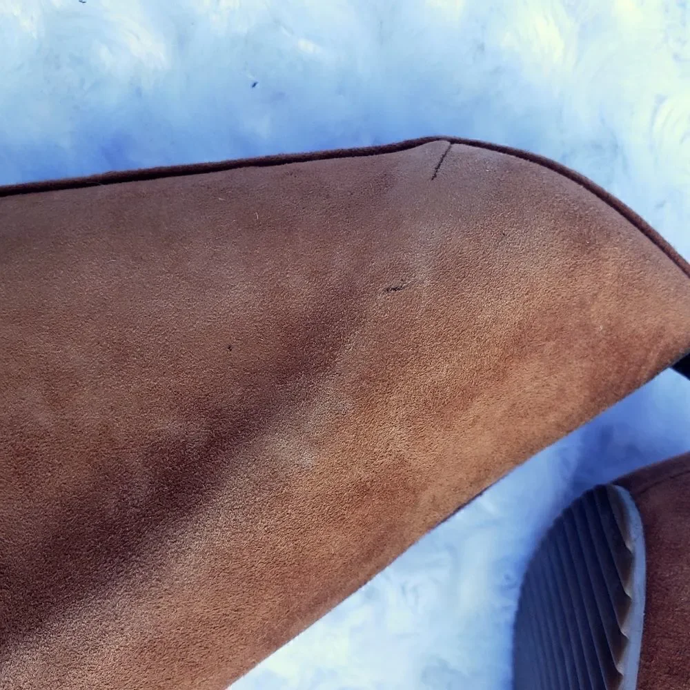 Aldo size 10 faux suede wedge heel